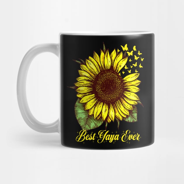 Best Yaya Ever Sunflower Gift by Tun Clothing